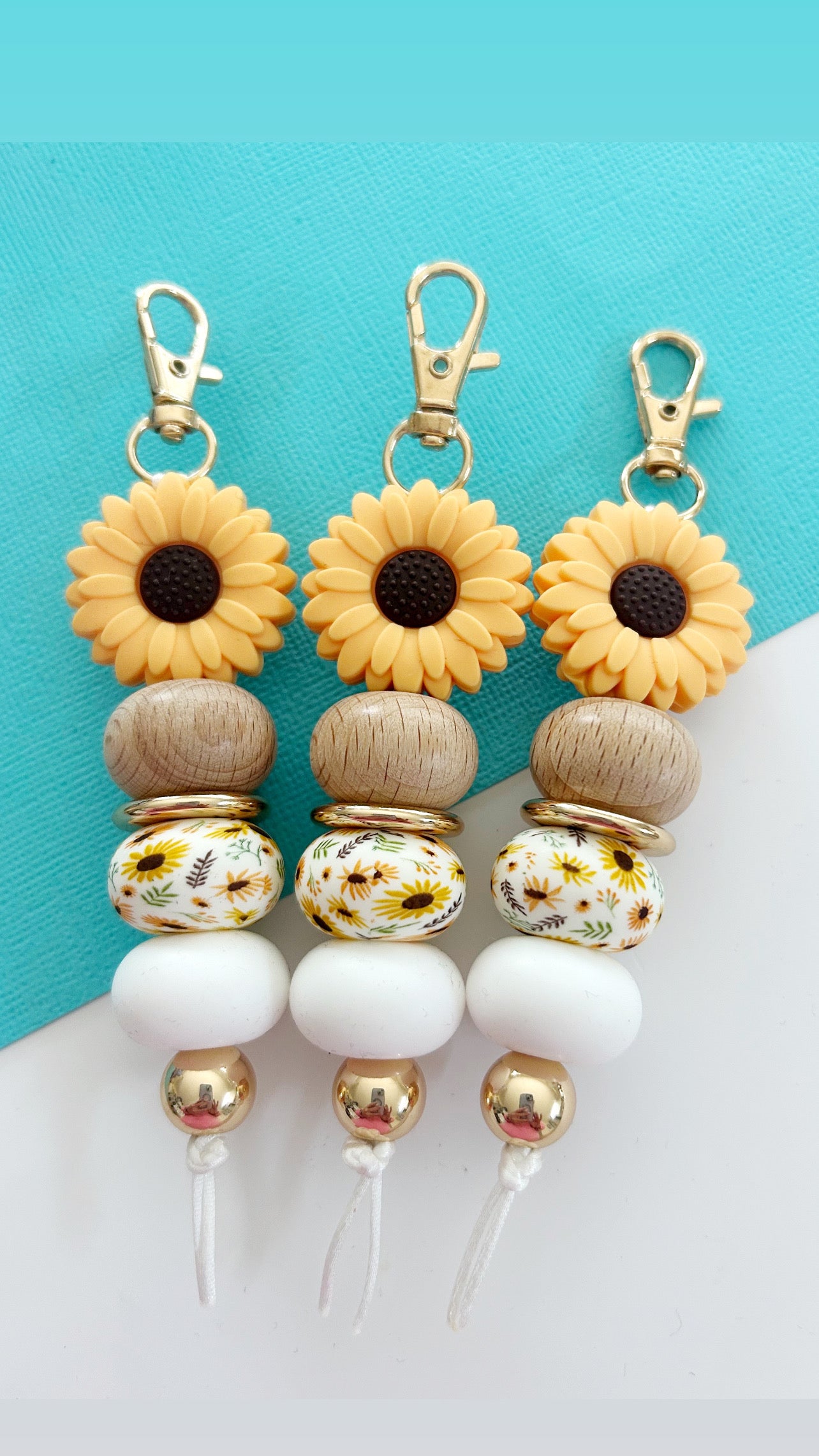 Sunset Bloom Keyring