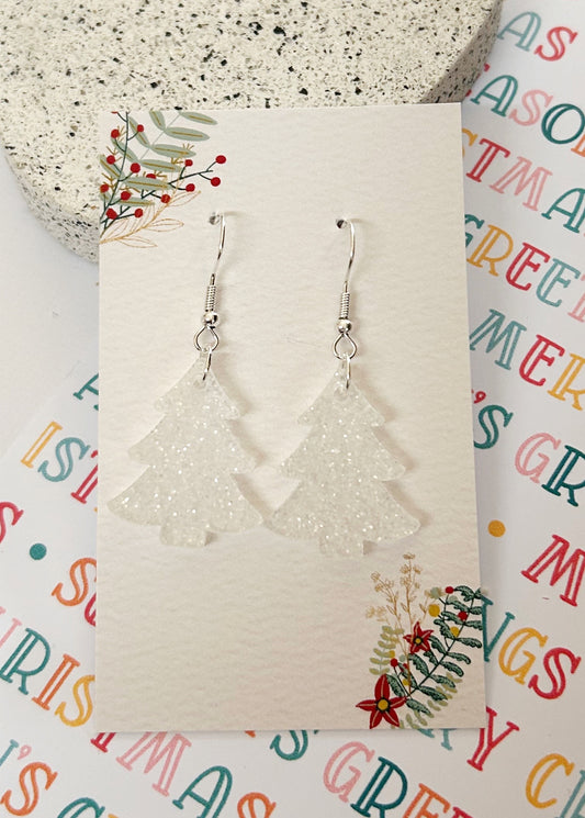 Christmas Tree Glitter dangles