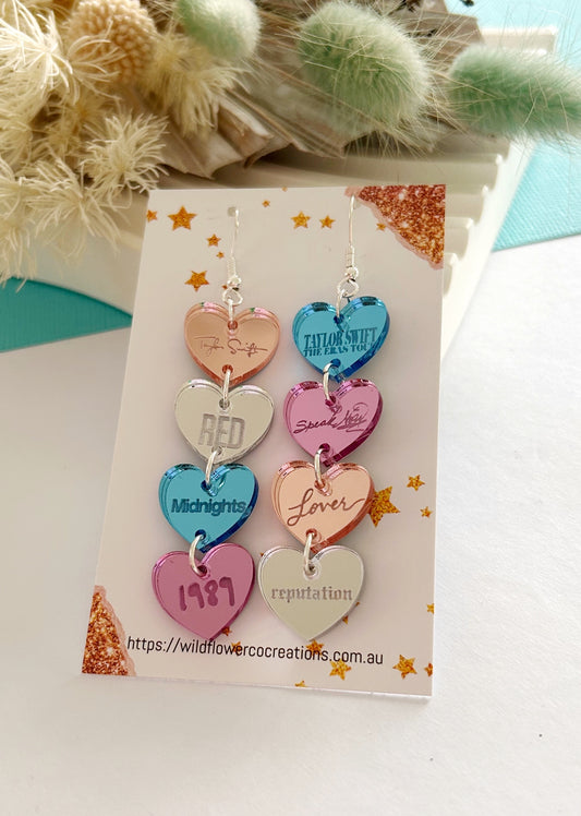 MY ERAS Heart Dangles