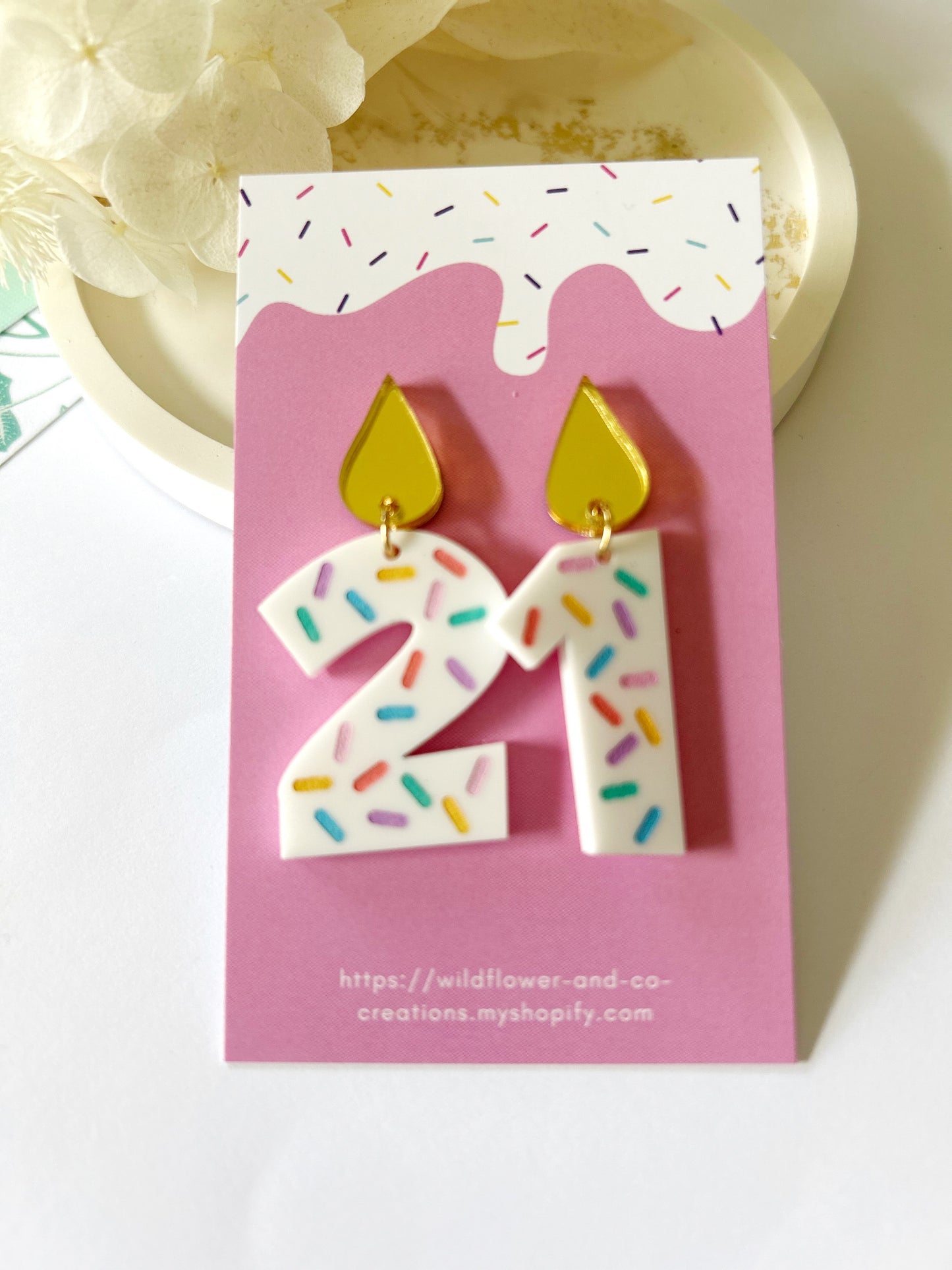Birthday Candle Earrings