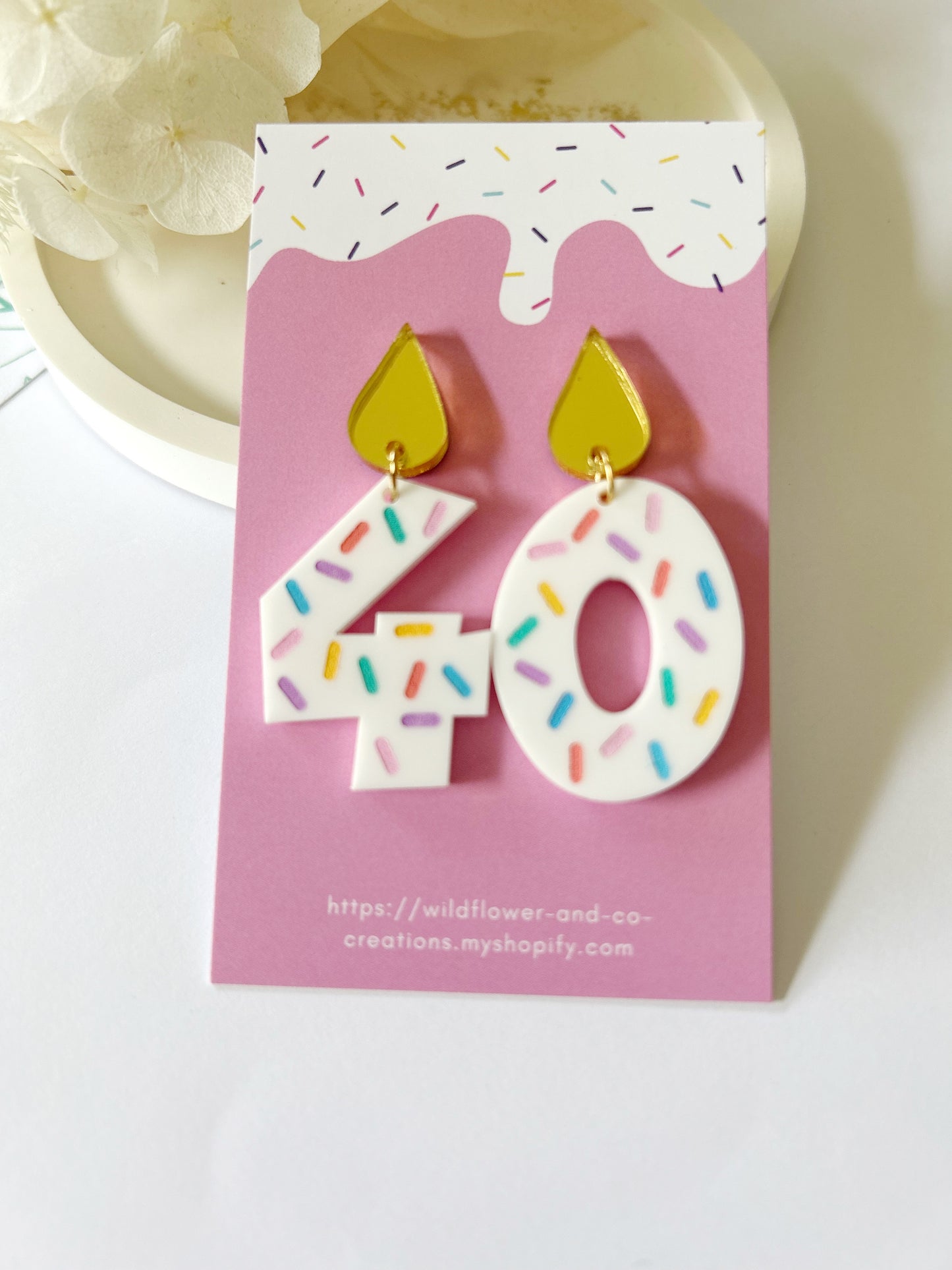 Birthday Candle Earrings