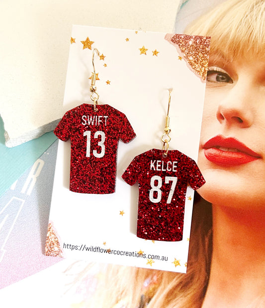 Red jersey Dangles