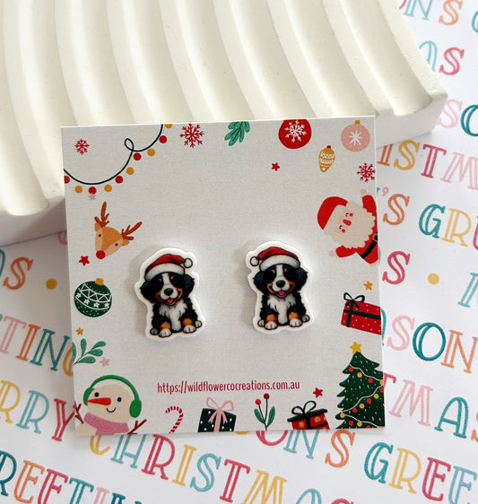 Bermese Mountain Christmas Studs