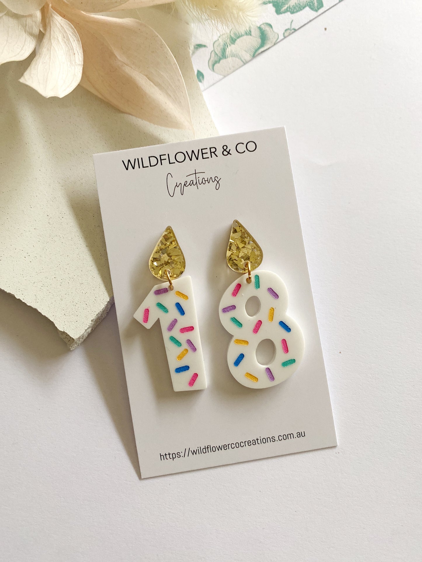 Birthday Candle Earrings