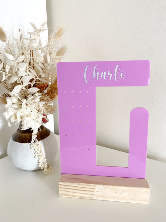 Personalised Srunchie/Earring Holder