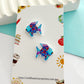 Blue Fish Studs