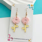 Cherry Bloom Dangles - Pink