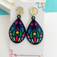 Stained Glass - tear drop