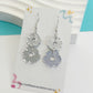 Cherry Blossom Dangles - Silver