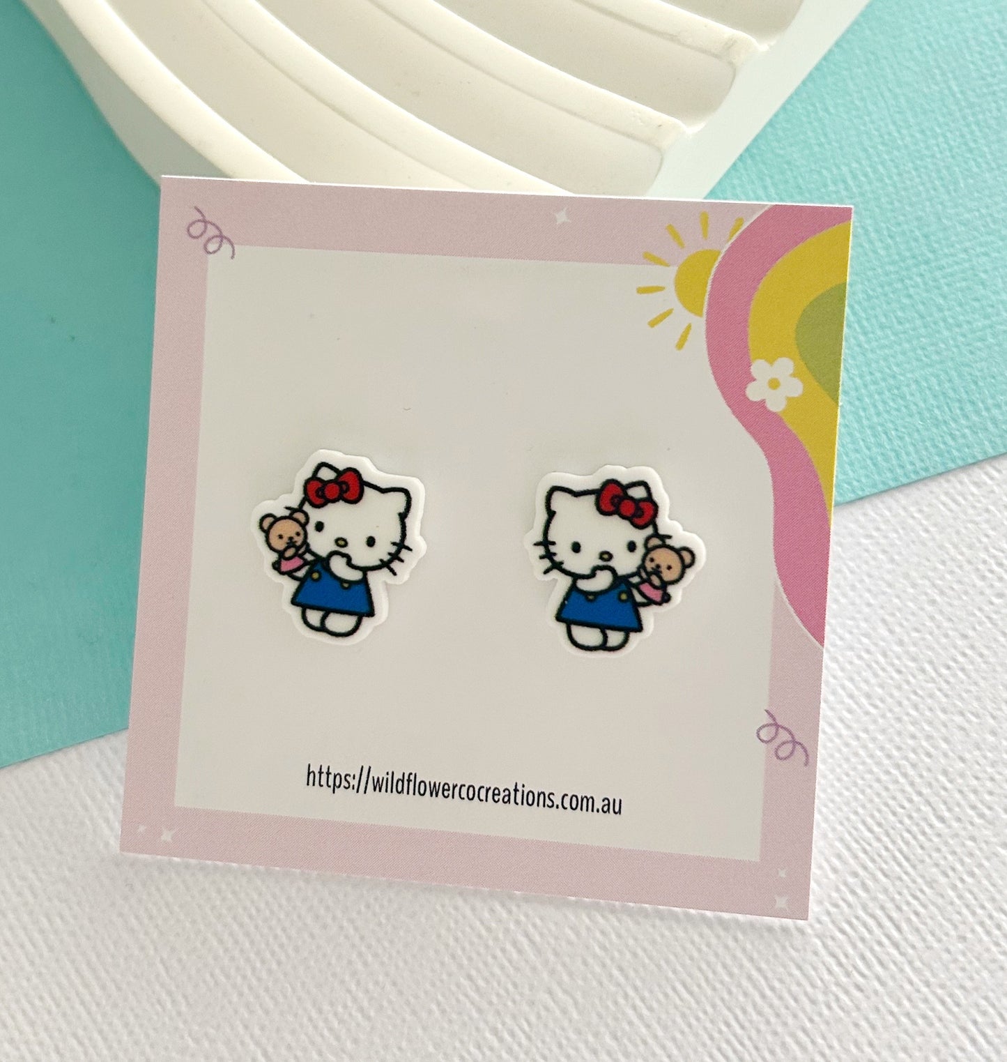 Japanese Kitty Kat Studs