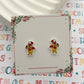Honey Bear Christmas Studs