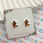 Chipmunk Christmas Studs