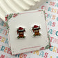 Hyland Cow Christmas Studs