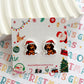 Dachshund Christmas Studs