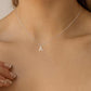 Danity Silver Inital Necklace