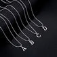 Danity Silver Inital Necklace