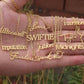 TS Necklace Gold